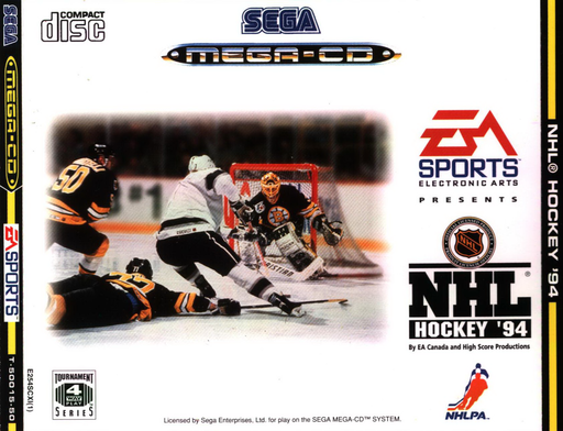 NHL Hockey '94 box art for Sega Mega CD